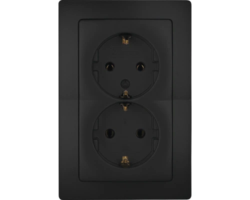 KOPP Paris Inbouw Wandcontactdoos 2-voudig RA Mat Zwart -Binnenverlichting Verkoopwinkel DV 8 10594057 01 4c DE 20220901221652