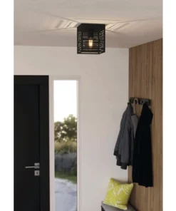 EGLO Plafondlamp Piedritas 1-lichts Zwart