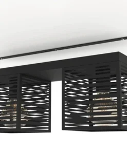 EGLO Plafondlamp Piedritas 2-lichts Zwart -Binnenverlichting Verkoopwinkel DV 8 10594865 01 4c NL 20220905121753