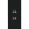 ONE TWO TOUCH Inbouwelement Wandcontactdoos Euro Zwart