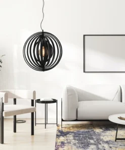 CHERICONI Hanglamp Ring Zwart