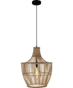 CHERICONI Hanglamp Trapeze Bamboe