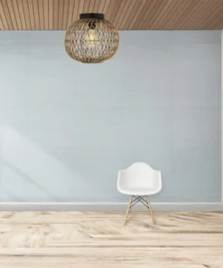 CHERICONI Plafondlamp Diagonaal Ø 32 Cm Rotan