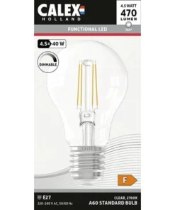 CALEX LED Lamp E27/4,5W A60 Warmwit Helder
