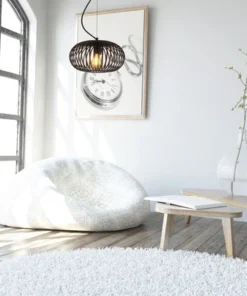 CHERICONI Hanglamp Curvato Ø 30 Cm Zwart