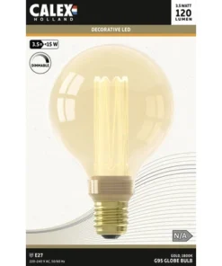 CALEX LED Lamp Crown E27/3,5W G95 Warmwit Goud