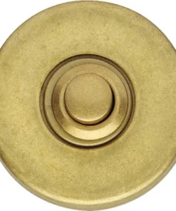 INTERSTEEL Deurbel Rond Verdekt Messing Getrommeld