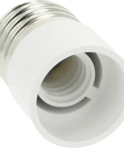 Verloopfitting E27-E14 60W Wit