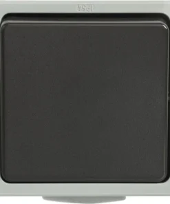 Opbouw Pulsschakelaar SWD IP54 Lichtgrijs/donkergrijs
