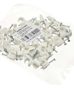 Kabelclip Rond 4-7 Mm Wit, 50 Stuks