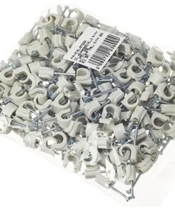 Kabelclip Rond 4-7 Mm Grijs, 200 Stuks