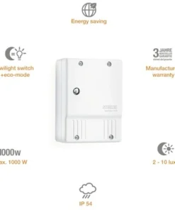 STEINEL Schemerschakelaar NightMatic 2000 Wit -Binnenverlichting Verkoopwinkel DV 8 3077245 03 4c DE 20190906051652