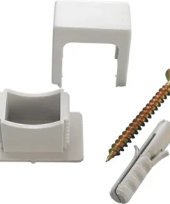 Drukzadel Verstelbaar 6-16 Mm Met Schroef En Plug Kunststof Grijs, 10 Stuks