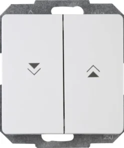 KOPP Paris Inbouw Basiselement Jaloezieschakelaar Met Bedieningswipper Wit