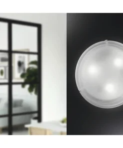 EGLO Plafonniere Salome Ø 30 Cm Wit/chroom