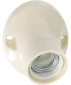 Wandfitting E27 Schuin Crème