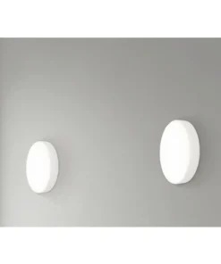 BRILLIANT Plafonniere Isar Ø 20 Cm Wit