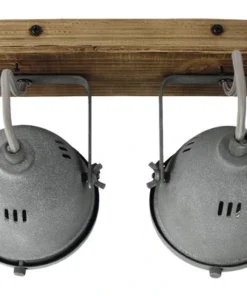 CHERICONI Plafondspot Bella 2-lichts Hout-betonlook 8 CHERICONI Plafondspot Bella 2-lichts Hout-betonlook -Binnenverlichting Verkoopwinkel DV 8 4610883 02 4c NL 20201229104755