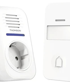THOMSON Draadloze Deurbel Met Stekkerdoos Wit