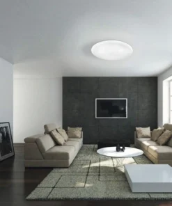 EGLO LED Plafonniere Frania-S Met Kristaleffect Ø 33 Cm Wit