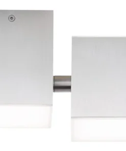 AEG LED Plafondlamp Gillian 2-lichts Aluminium