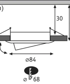 PAULMANN LED Inbouwspot Nova Ø 84 Mm Geborsteld RVS -Binnenverlichting Verkoopwinkel DV 8 4656187 01 4c NL 20190117051700