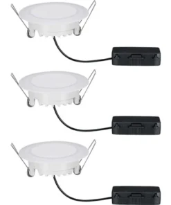 PAULMANN LED Inbouwspot Set Suon Ø 90 Mm Gesatineerd, 3 Stuks -Binnenverlichting Verkoopwinkel DV 8 4656193 05 4c NL 20220110124750