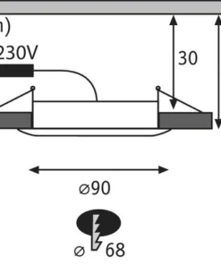 PAULMANN LED Inbouwspot Suon Ø 90 Mm Gesatineerd -Binnenverlichting Verkoopwinkel DV 8 4656193 10 4c NL 20220110131752