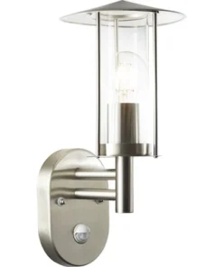 LALUMI Buitenlamp Giffy Met Sensor 36,5 Cm RVS