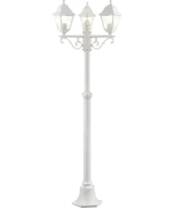 LALUMI Tuinlantaarn Nissi 3-lichts 200 Cm Wit