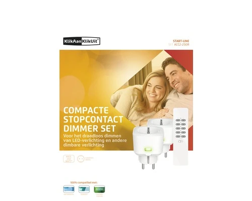 KLIKAANKLIKUIT® Stopcontactdimmerset ACC2-250R Wit 6 KLIKAANKLIKUIT® Stopcontactdimmerset ACC2-250R Wit - Afbeelding 6