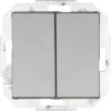 KOPP Athenis 55 Wissel/wisselschakelaar Staal