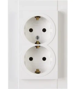 KOPP Athenis 55 Inbouw Wandcontactdoos 2-voudig Wit