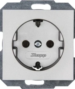 KOPP Athenis 55 Wandcontactdoos RA Staal