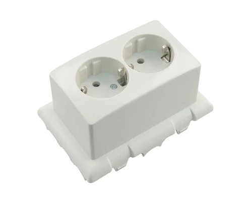 ATTEMA Montagedeksel 2190 + Dubbele Wandcontactdoos Met Randaarde Voor Universele Lasdoos 2185 1 ATTEMA Montagedeksel 2190 + Dubbele Wandcontactdoos Met Randaarde Voor Universele Lasdoos 2185