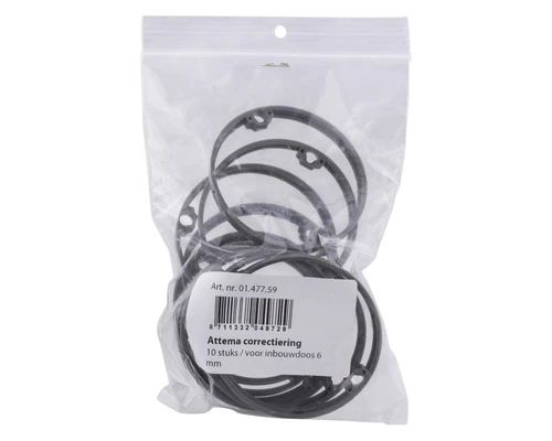 ATTEMA Correctiering 6 Mm Voor Inbouwdoos U40/U50, 10 Stuks 4 ATTEMA Correctiering 6 Mm Voor Inbouwdoos U40/U50, 10 Stuks - Afbeelding 4