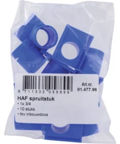ABB HAF Spruitstuk 3561 Enkel 19 Mm 3/4" Blauw, 10 Stuks -Binnenverlichting Verkoopwinkel DV 8 5078626 05 4c NL 20221105214654