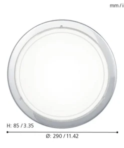 EGLO Plafonniere Planet Ø 29 Cm Wit-chroom -Binnenverlichting Verkoopwinkel DV 8 5103465 07 4c DE 20210211054308