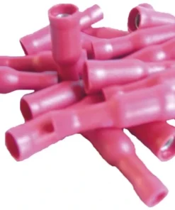 Kabelschoen Rond 0,5-1,5mm² F Rood, 20 Stuks