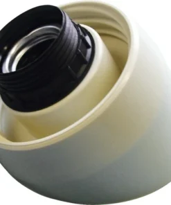 Schroefrand E27/40W Schuin Wit