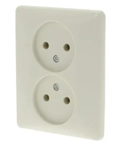 PEHA Standard Inbouw Basiselement Wandcontactdoos (wcd) 2-voudig Crème
