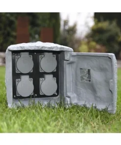 Tuinstopcontacten Steenlook 4-voudig Grijs -Binnenverlichting Verkoopwinkel DV 8 5512781 03 4c DE 20180404151255