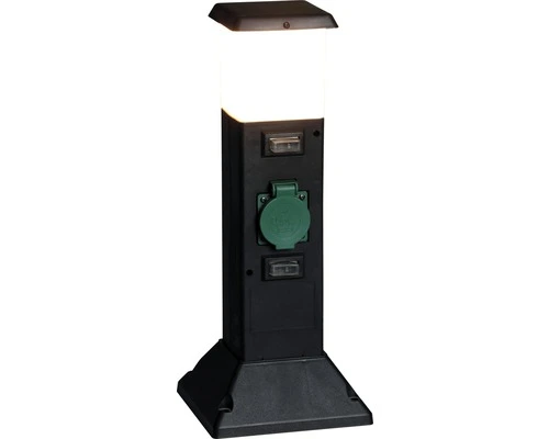 Tuinstopcontact Kunststof 2-voudig Met Lamp 2 Tuinstopcontact Kunststof 2-voudig Met Lamp - Afbeelding 2