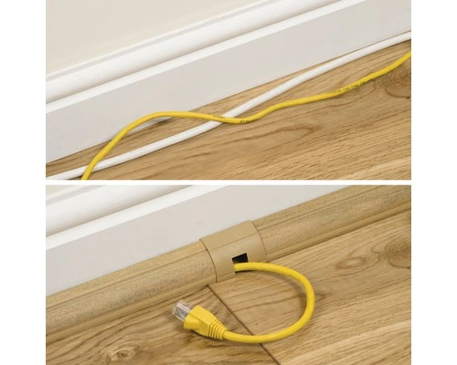 D-LINE Kabelgoot Kwartrond 22x22 Mm Houtlook, 2 M 4 D-LINE Kabelgoot Kwartrond 22x22 Mm Houtlook, 2 M - Afbeelding 4