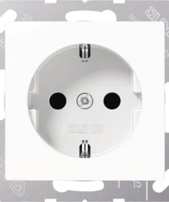JUNG A500 Inbouw Basiselement Wandcontactdoos (wcd) RA 1-voudig Alpine Wit A 1520 WW