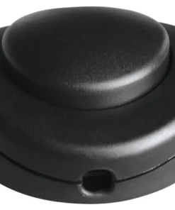 Voetschakelaar 1-polig Zwart