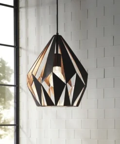 EGLO Hanglamp Carlton-1 Ø 31 Cm Zwart-koper -Binnenverlichting Verkoopwinkel DV 8 5655036 15 4c DE 20210210051658