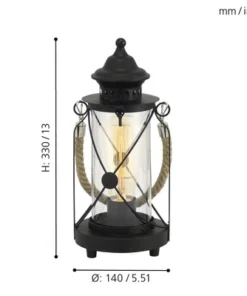 EGLO Tafellamp Vintage Zwart -Binnenverlichting Verkoopwinkel DV 8 5660330 07 4c DE 20210126051652