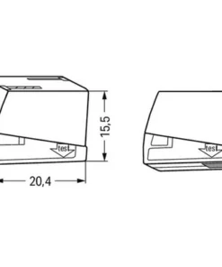 WAGO Lichtaansluitklem 224-112, 100 Stuks -Binnenverlichting Verkoopwinkel DV 8 5723511 04 4c DE 20181001121658