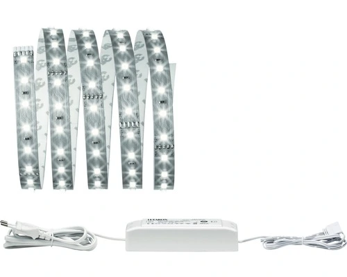 PAULMANN MaxLED 500 LED-strip Basisset Daglichtwit 150 Cm Zilver Ongecoat 1 PAULMANN MaxLED 500 LED-strip Basisset Daglichtwit 150 Cm Zilver Ongecoat